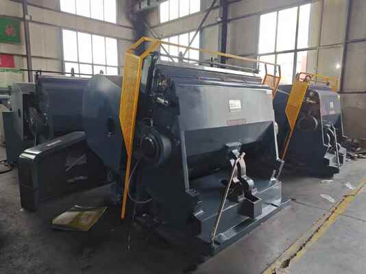 ML1400 Máquina troqueladora semiautomática para cartón corrugado ML1400 con embrague de freno de placa de succión eléctrica y cuatro piezas de seguro, garantizando seguridad