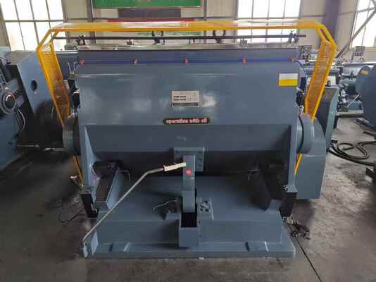 Máquina troqueladora de cartón corrugado semiautomática ML1400 con freno de embrague de placa de succión eléctrica y cuatro piezas de seguro para mayor seguridad