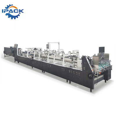 Plegado en abanico de la máquina de Gluer de la carpeta del cartón y máquina automáticos de alta velocidad del pegado