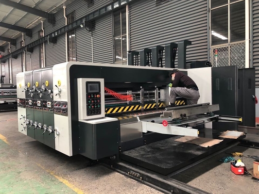 Color automático de encargo de la impresora de Flexo cuatro con el cortador de dado