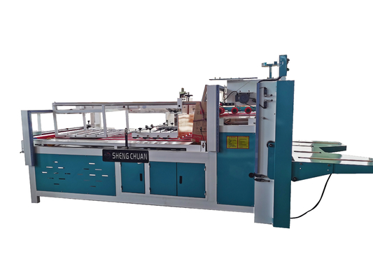 3 capas Semiauto acanalaron la máquina de Gluer de la carpeta del cartón para la caja que pegaba el plegamiento