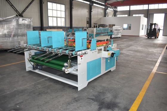 cadena de producción de la caja del cartón 380V máquina de pegado plegable semi automática