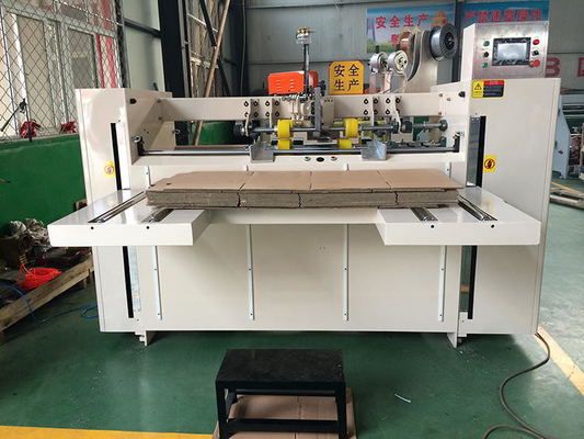 Máquina de costura de la caja automática serva del cartón del doble de Mitsubishi para la fabricación de cajas de papel