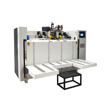 3 capas del PLC de cartón de la caja de la fabricación de la cartulina de la máquina que cose Gerun