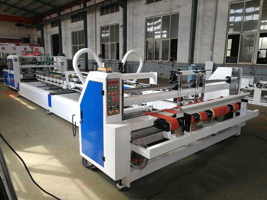 Cajas acanaladas automáticas llenas usadas que fabrican las máquinas para la fabricación de cajas del cartón