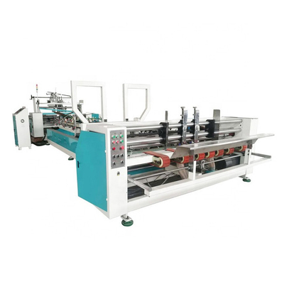 La máquina de Gluer de la carpeta de la caja del cartón de la pantalla táctil 2800 acanaló la fabricación de la cartulina