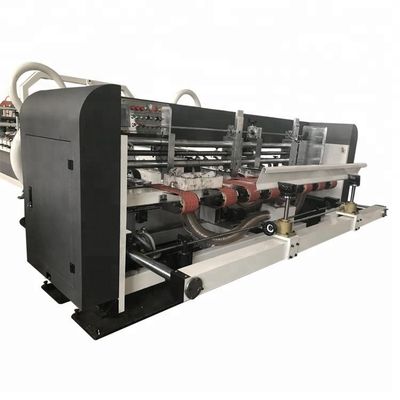 Máquina automática de plegado y encolado de cartón corrugado con alta velocidad de 220 hojas/min y ajuste de ancho por microcomputadora para plegadora y encoladora de cajas de cartón