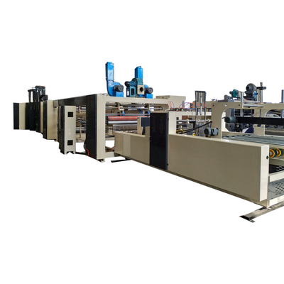 Carpeta rotatoria de alta velocidad Gluer Slotter de Flexo en línea con el cortador de dado