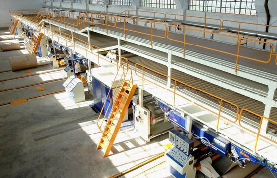 Cadena de producción de papel acanalada de 3/5/7 capa velocidad automática